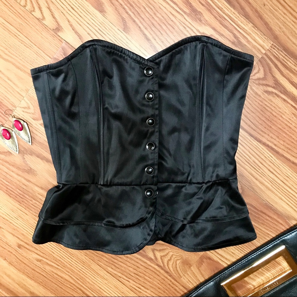 Sexy black H&M corset top 💣 - Picture 2 of 3